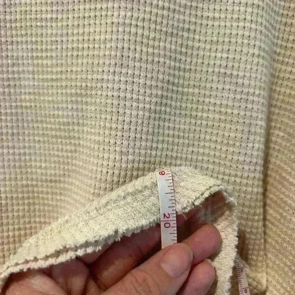 Free people boho oversized thermal long sleeve top sz. XS. Patchwork peasant - Picture 6 of 7